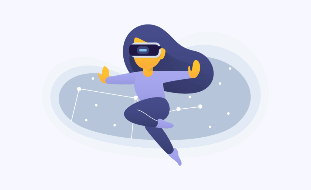 graphic of futuristic girl for isle of wight website design 